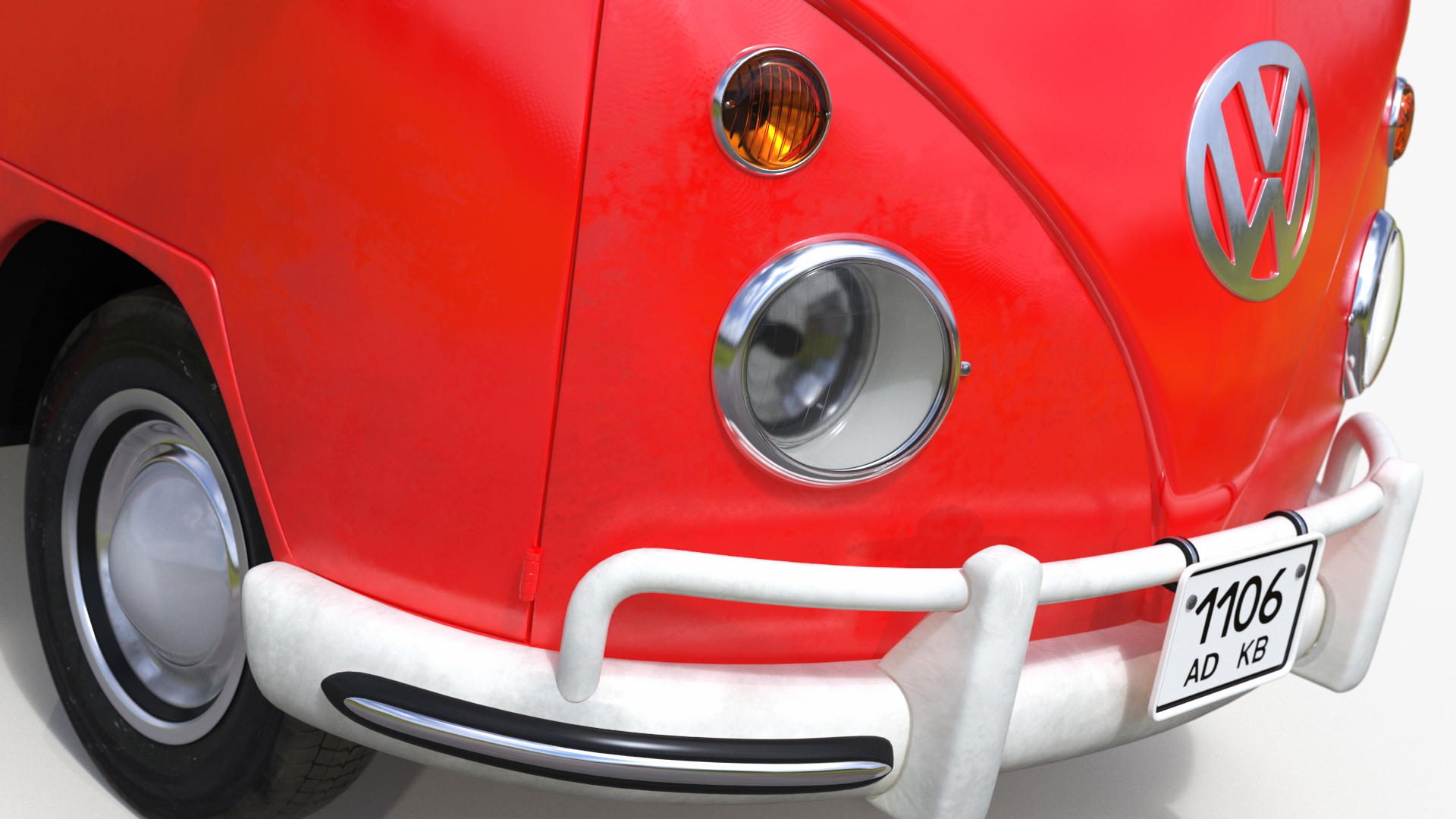 Classic Volkswagen Type 2 Van 3D model