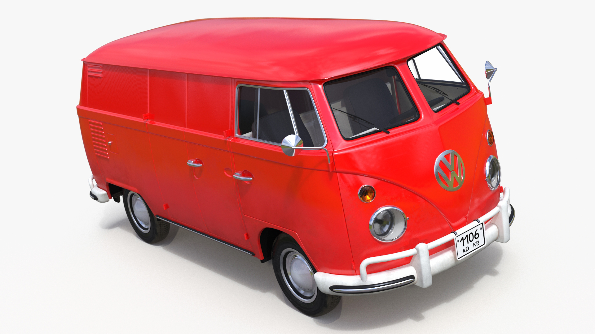 Classic Volkswagen Type 2 Van 3D model