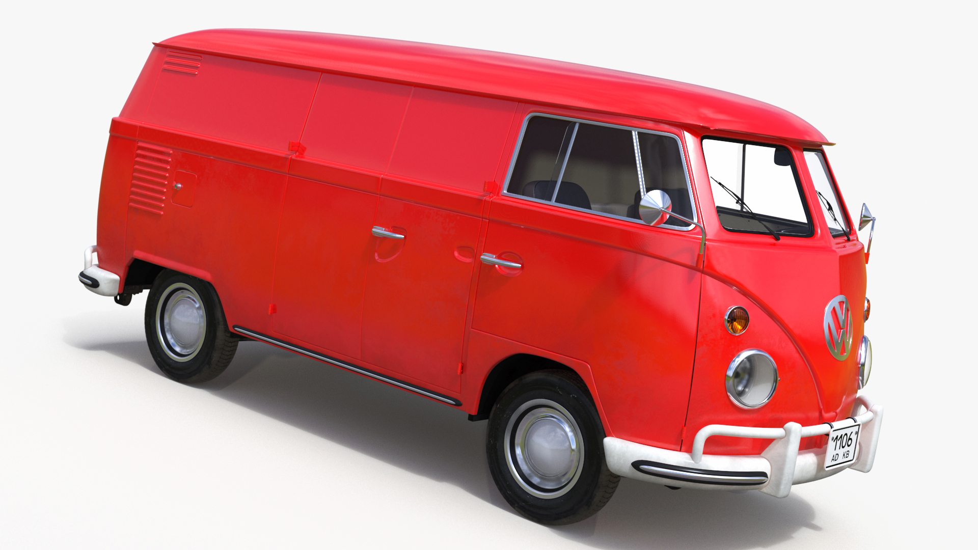 Classic Volkswagen Type 2 Van 3D model