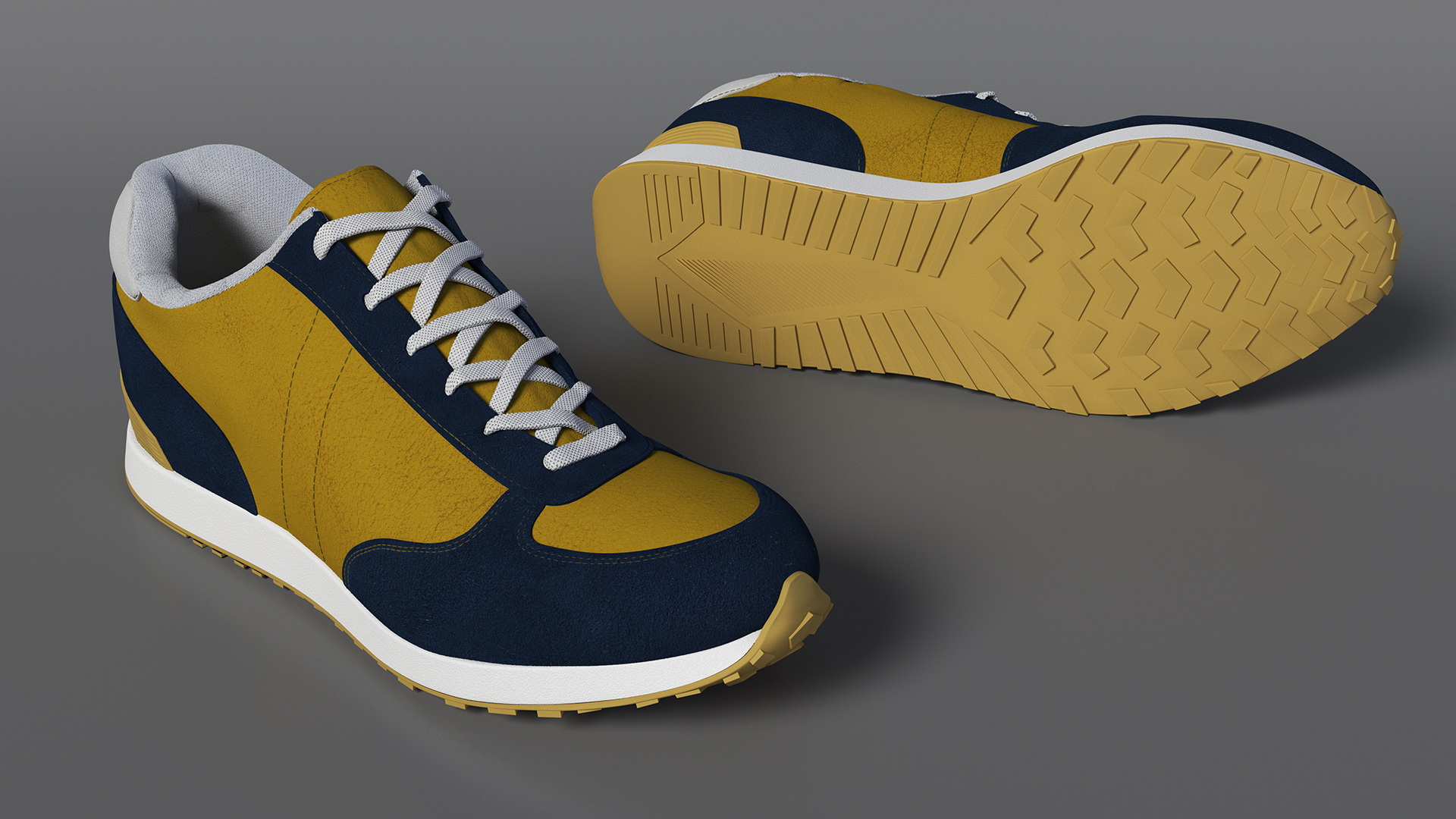 3D model Classic Running Shoes Fur