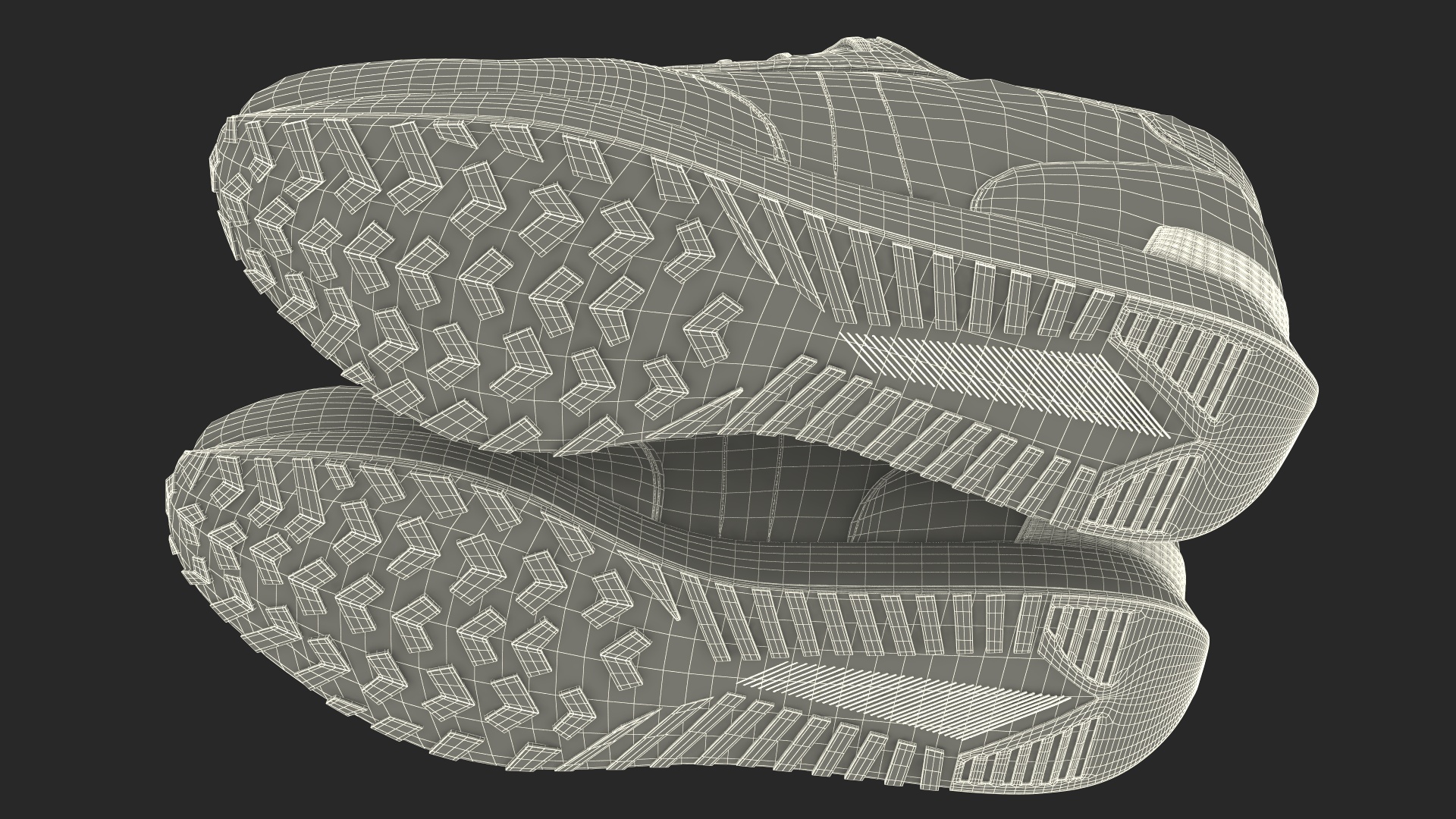 3D model Classic Running Shoes Fur
