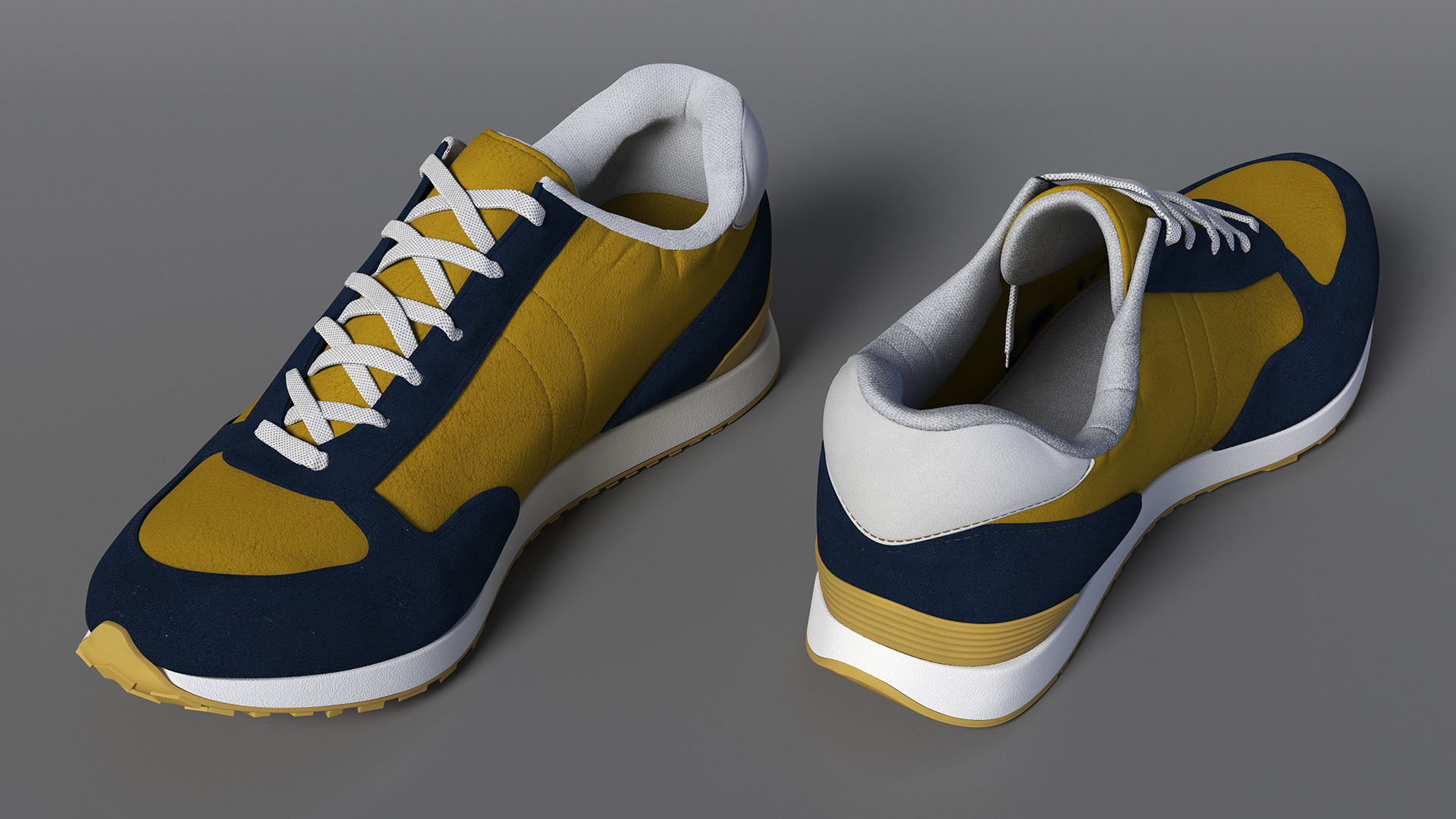 3D model Classic Running Shoes Fur