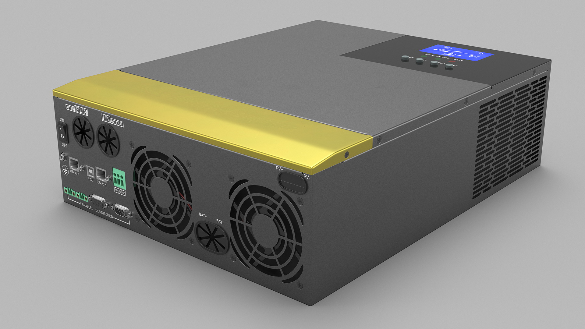 Solar Inverter Charger 3D