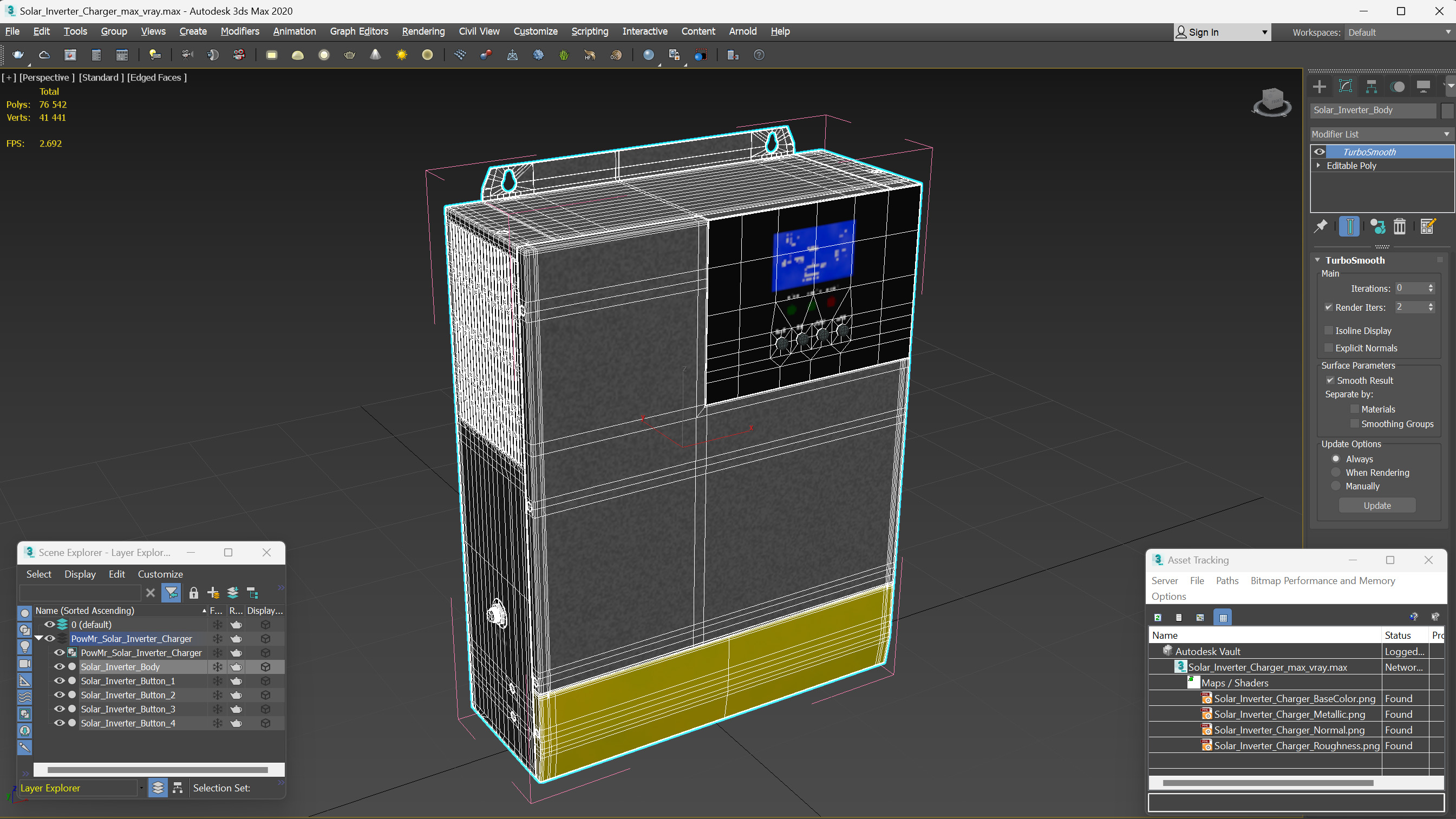 Solar Inverter Charger 3D