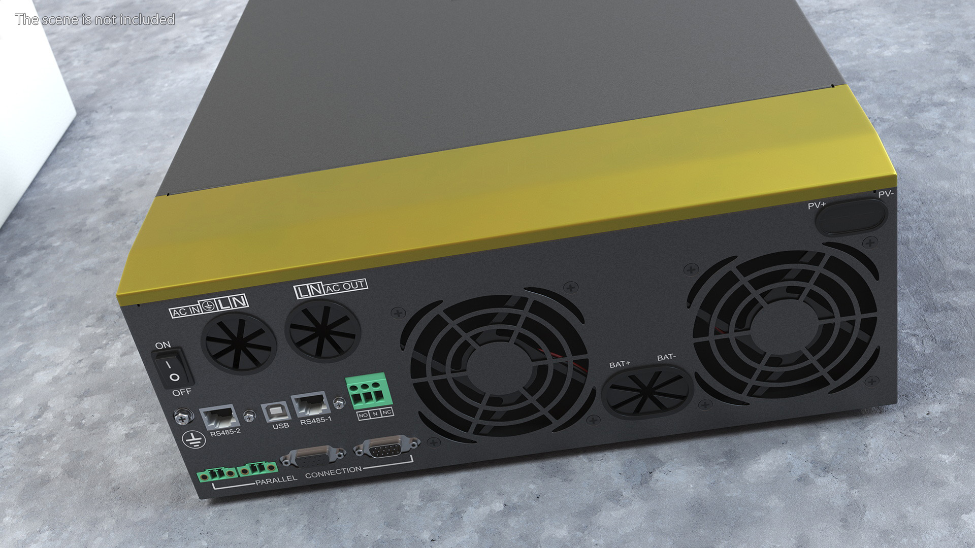 Solar Inverter Charger 3D