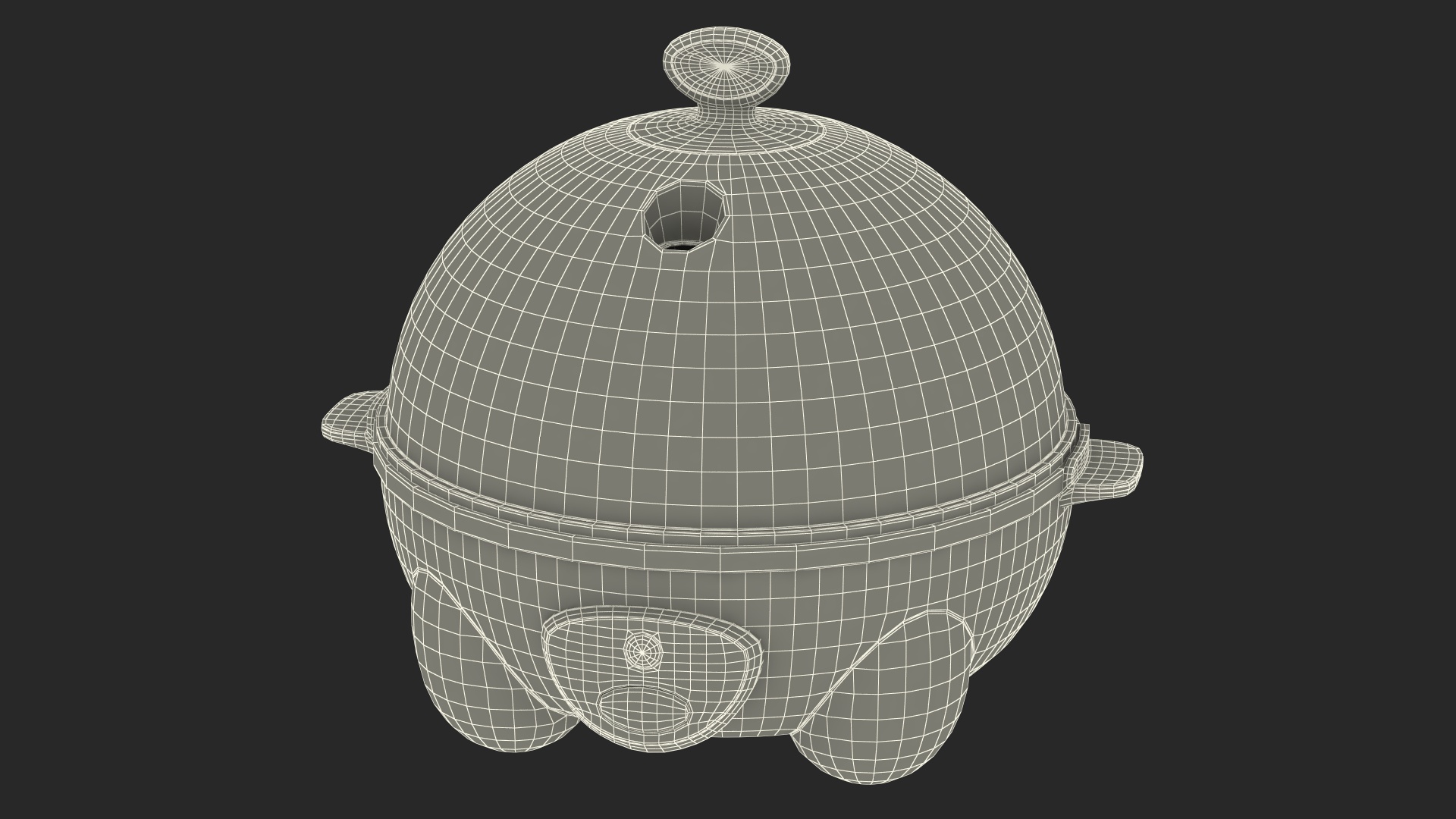 3D Black Egg Cooker