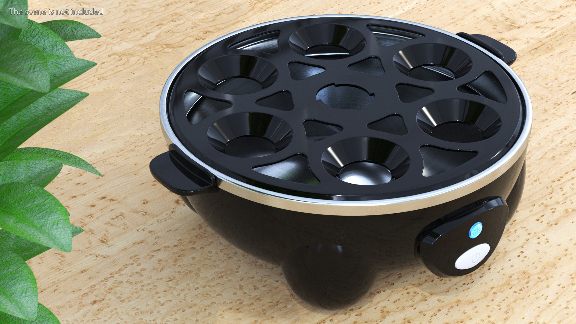 3D Black Egg Cooker