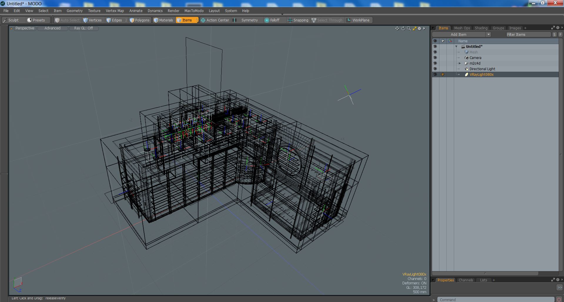 3D Pharmacy Store Interior Blue model