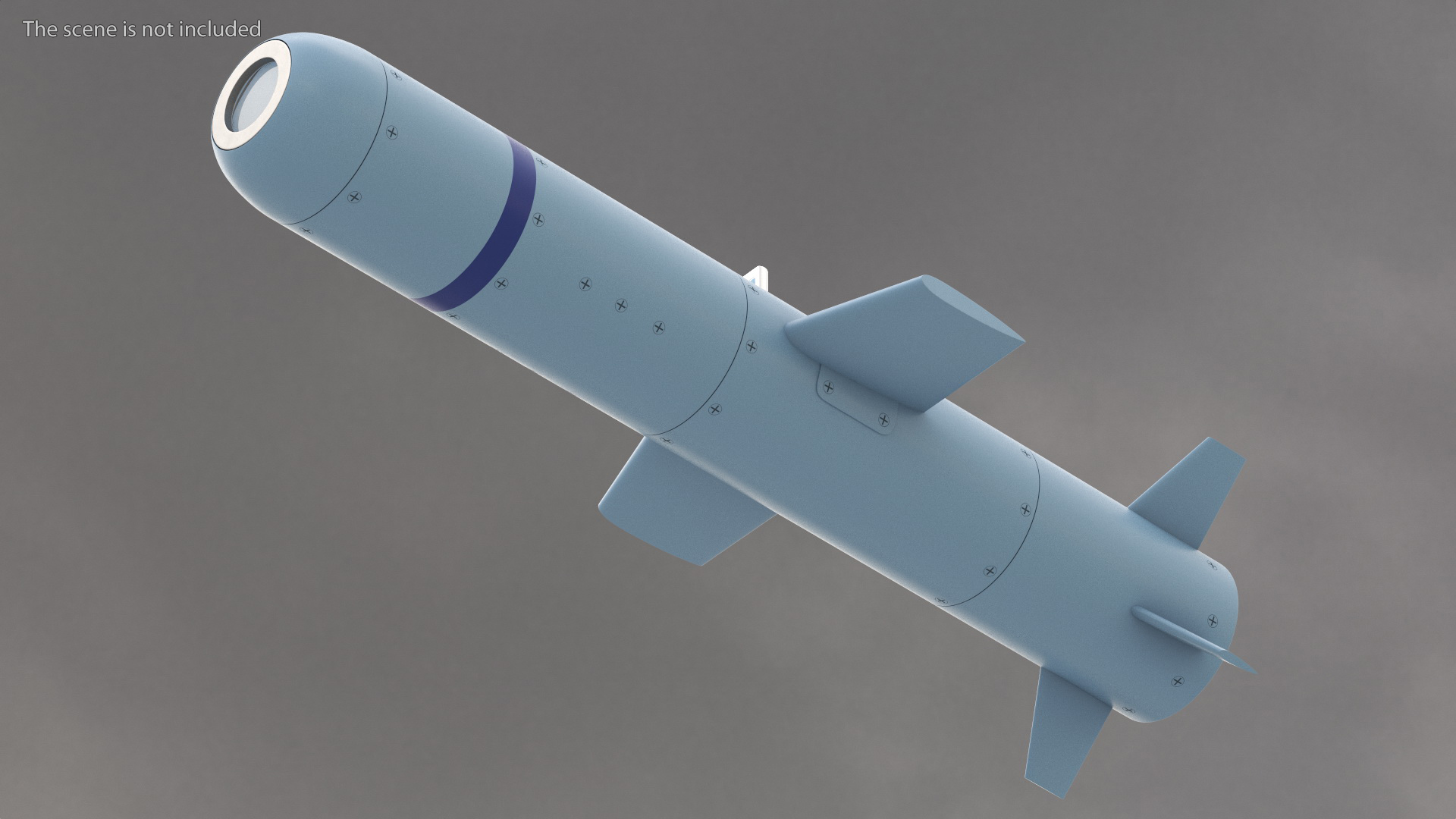 3D Laser Guided Miniature Munition Rocket model