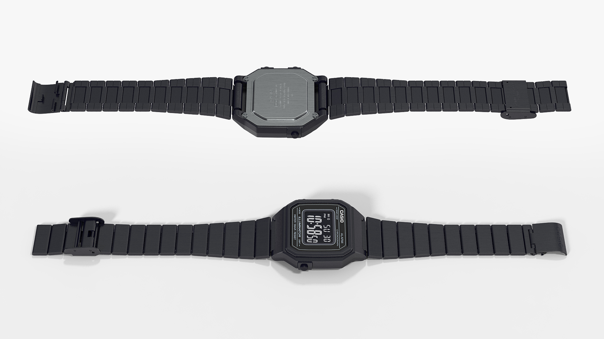 Classic Casio b650wd-1a Black 3D model