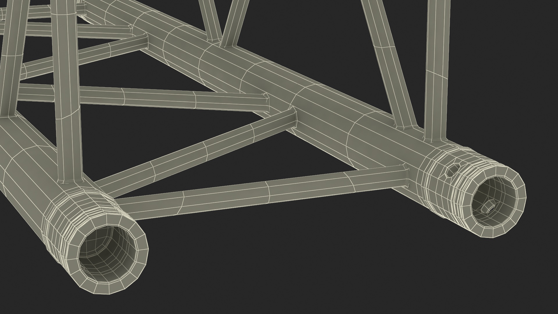 Square Truss Modular Straight 3D model