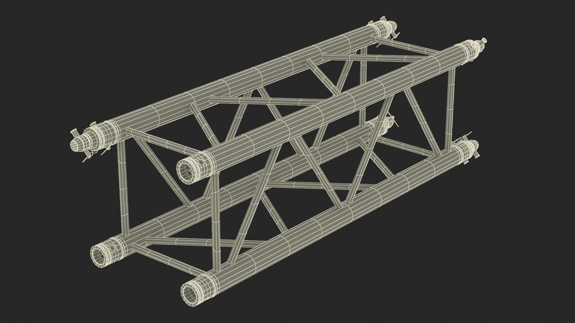Square Truss Modular Straight 3D model