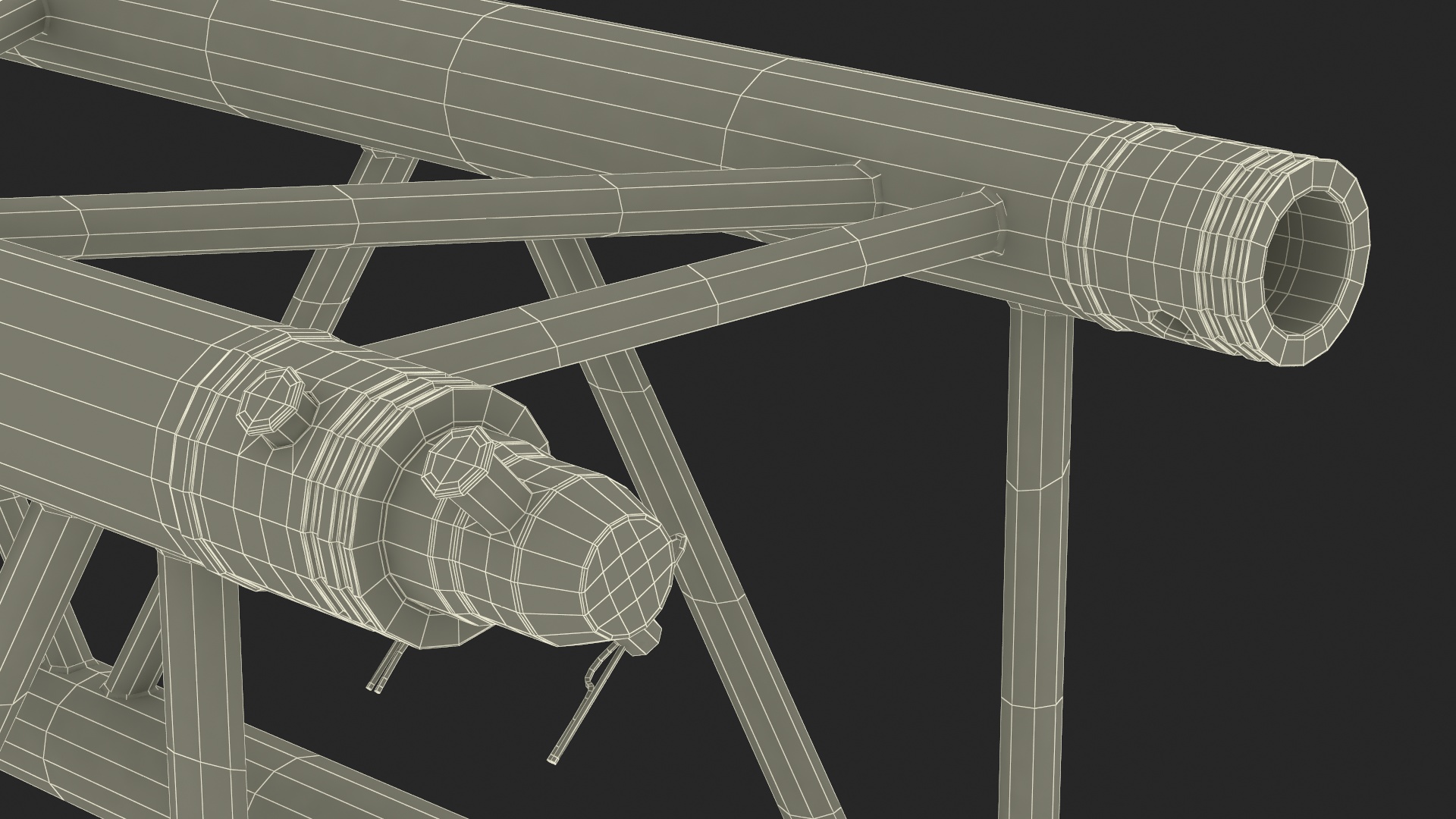 Square Truss Modular Straight 3D model