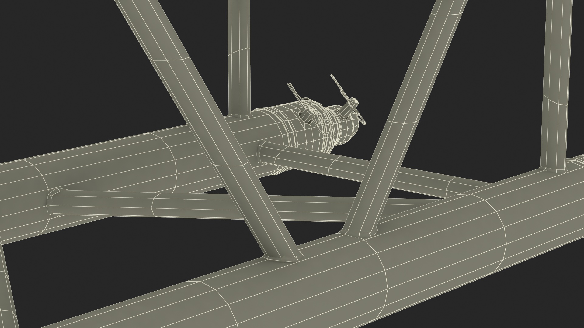Square Truss Modular Straight 3D model