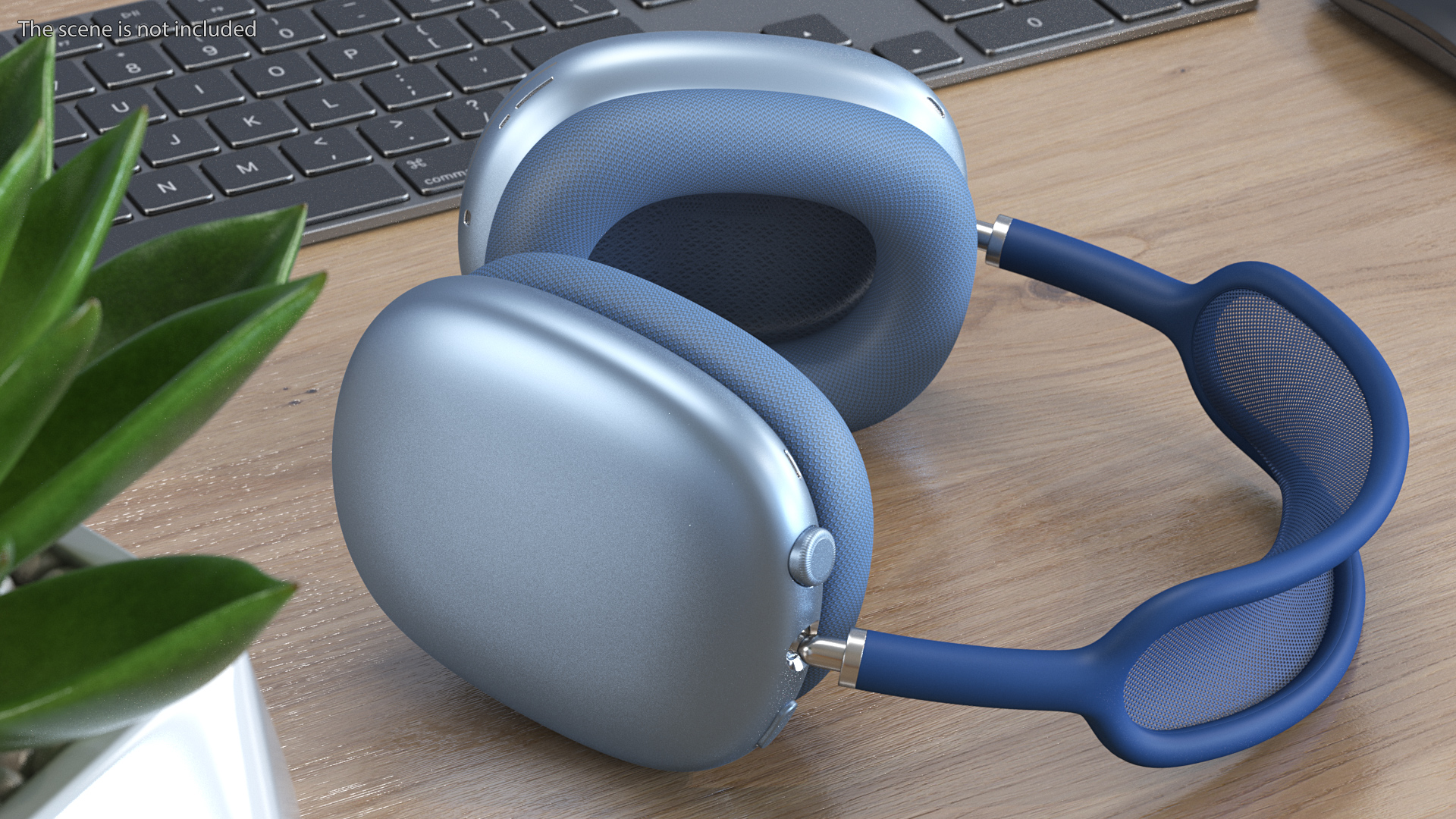 3D AirPods Max Headphones Sky Blue