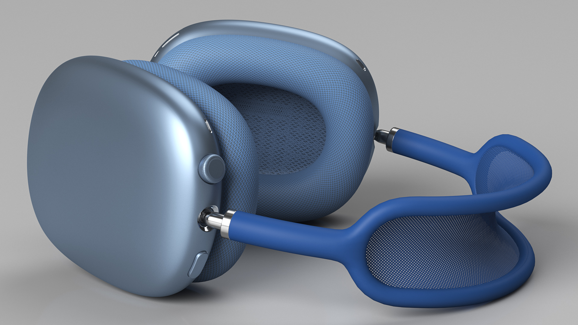3D AirPods Max Headphones Sky Blue