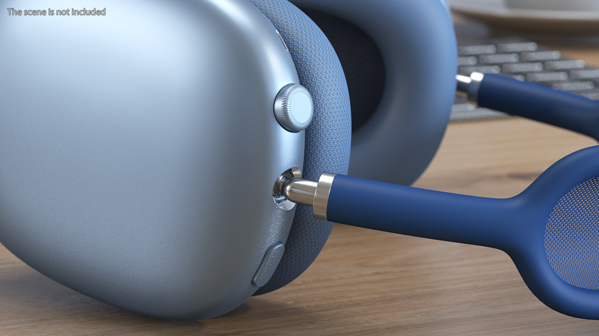 3D AirPods Max Headphones Sky Blue