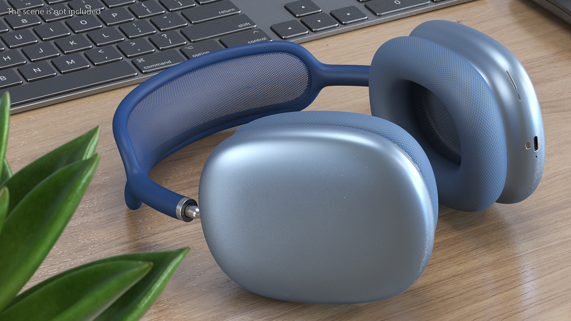 3D AirPods Max Headphones Sky Blue