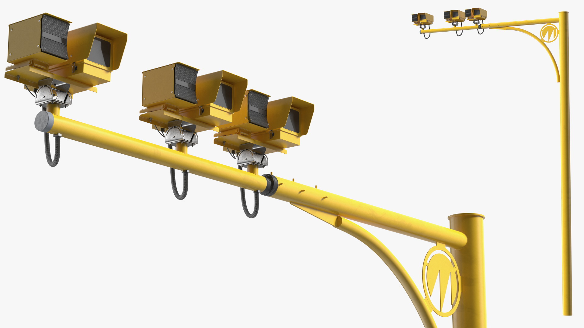 3D SPECS Average Speed Camera System on Pole