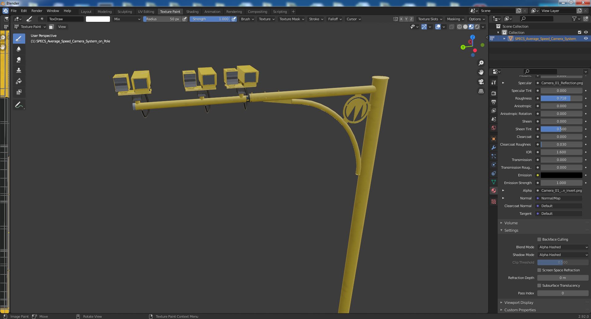 3D SPECS Average Speed Camera System on Pole