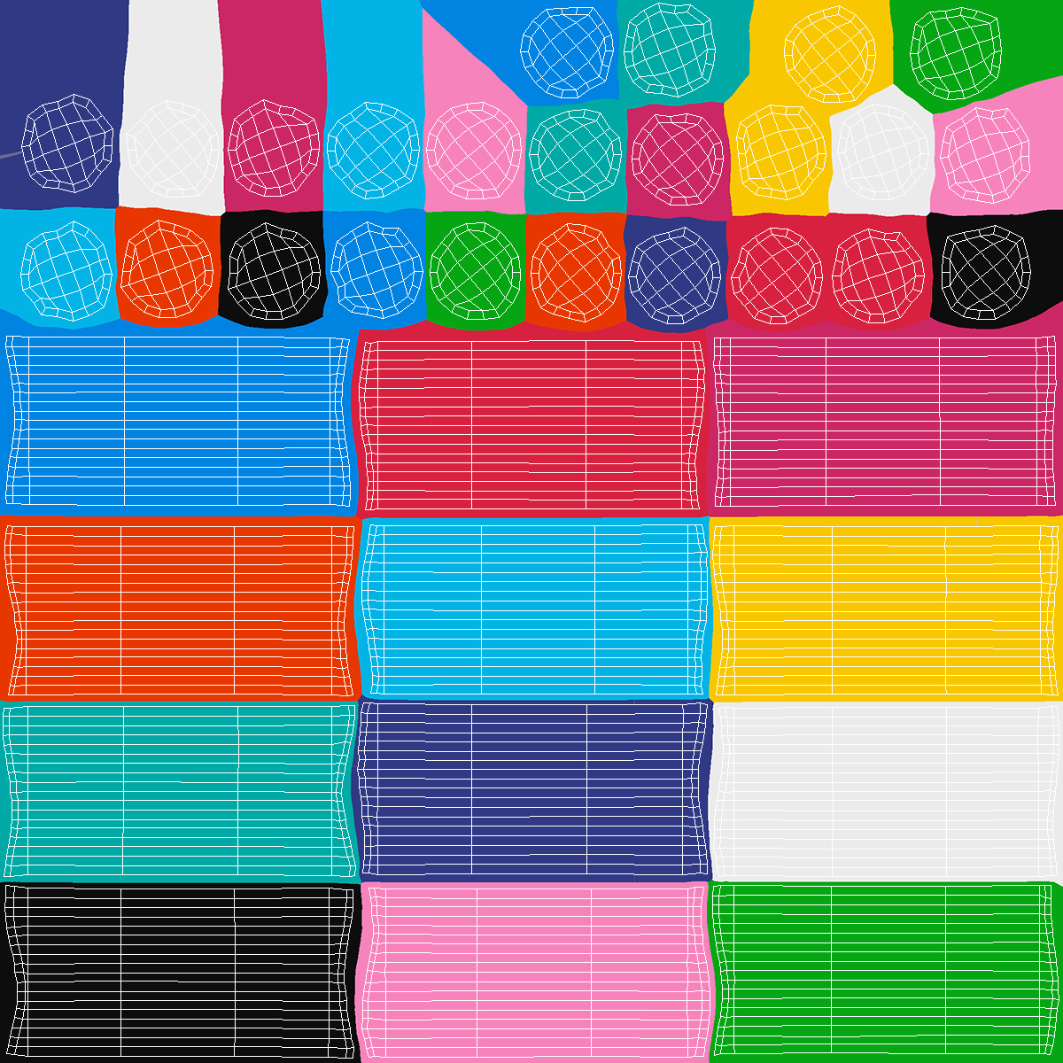 Rainbow Colors Plasticine Modeling Clay Bars 3D model