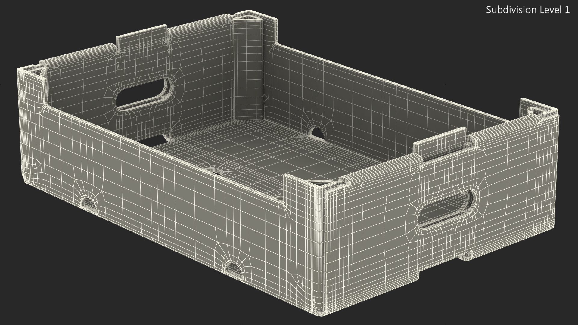 3D model Stackable Corrugated Fruit and Vegetable Tray