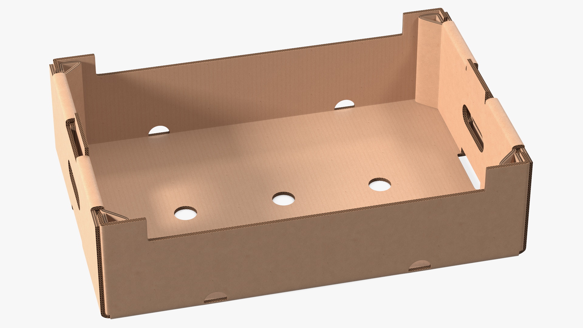 3D model Stackable Corrugated Fruit and Vegetable Tray