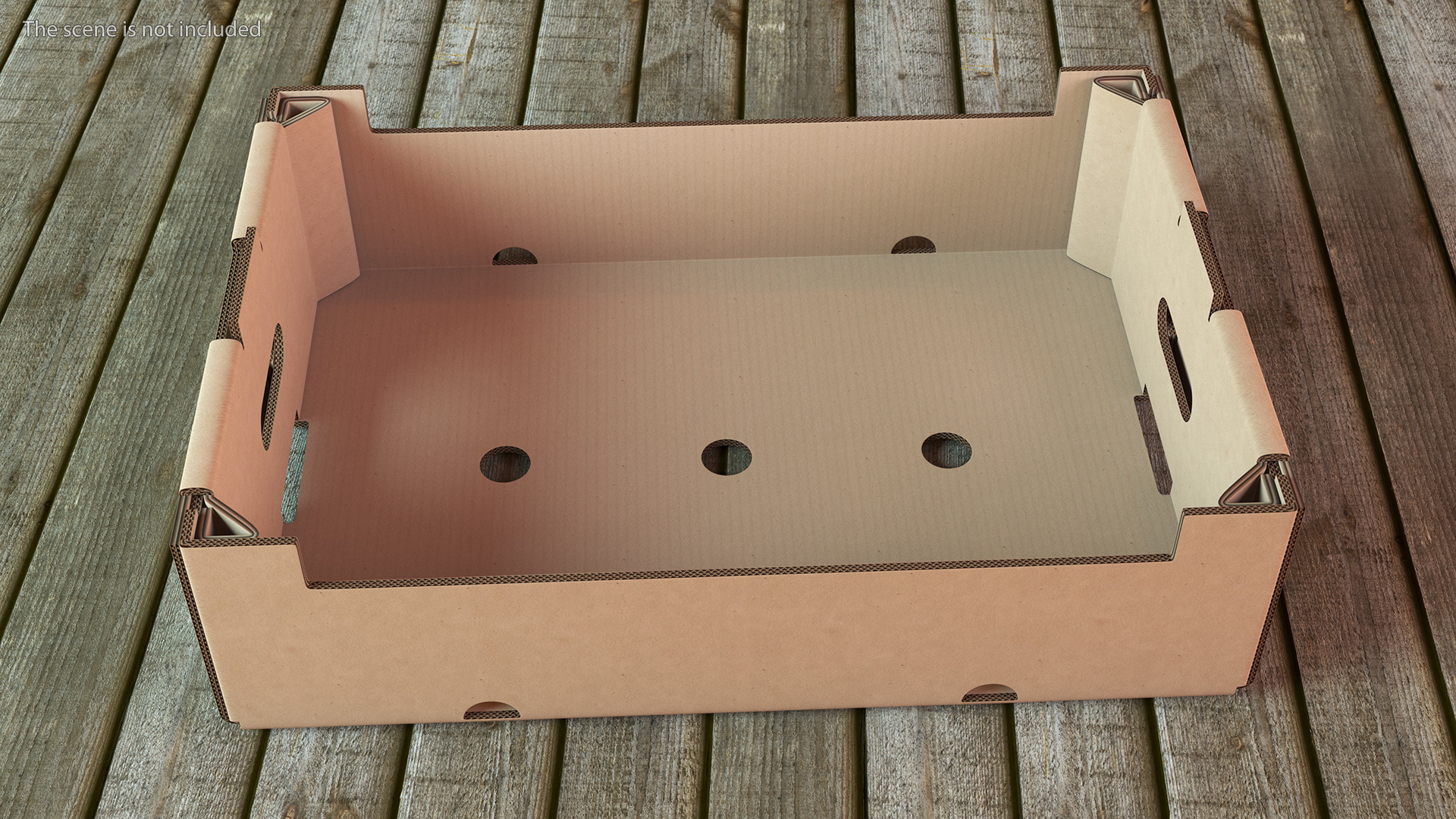 3D model Stackable Corrugated Fruit and Vegetable Tray