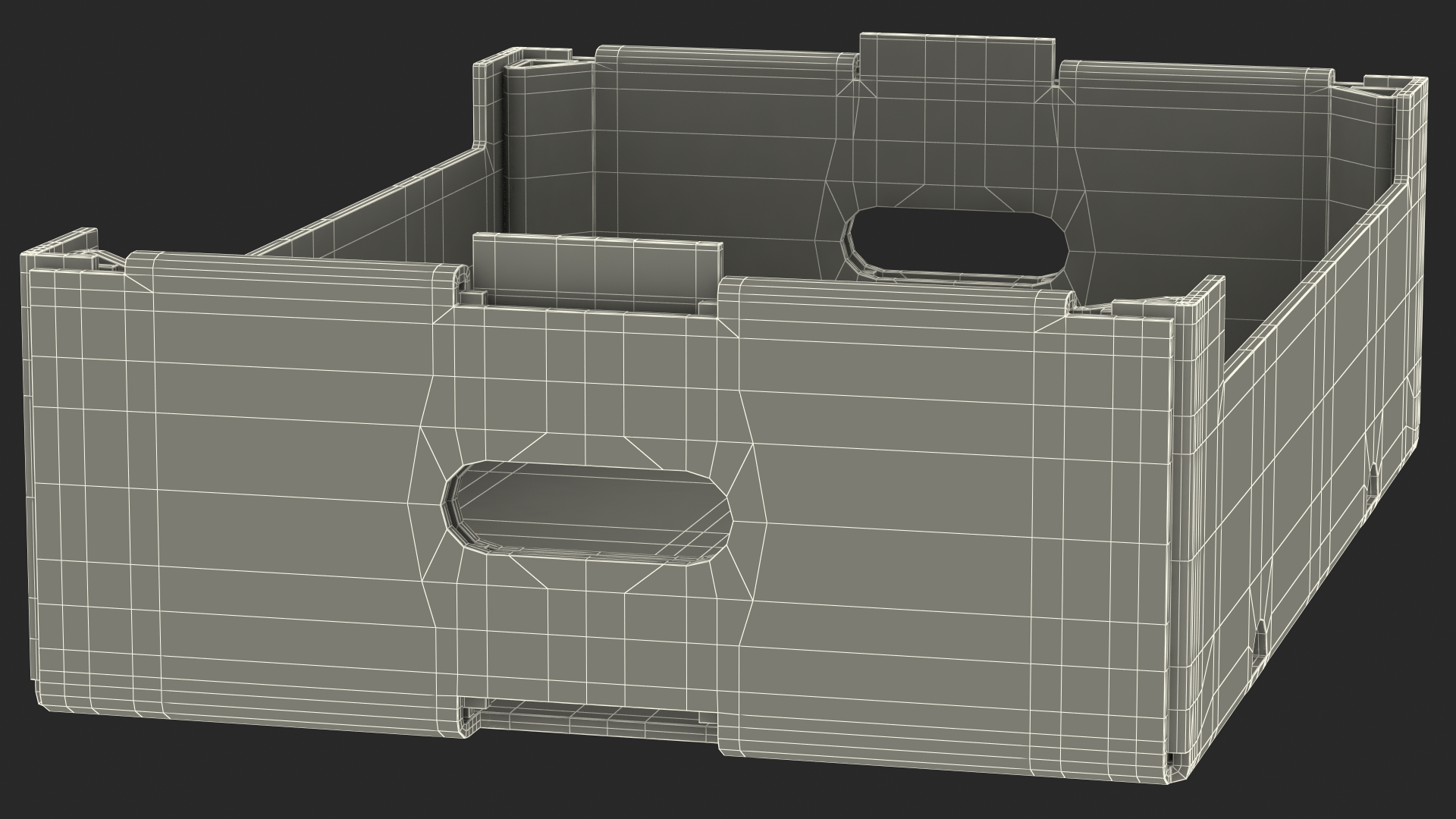 3D model Stackable Corrugated Fruit and Vegetable Tray