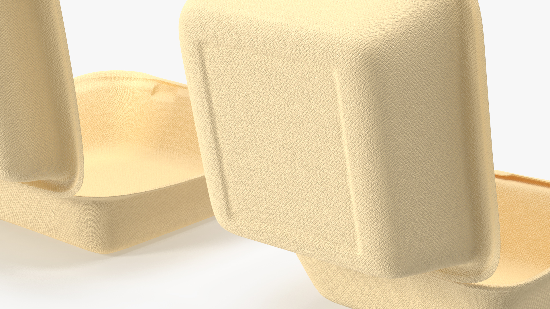 3D Bagasse Food Container Set