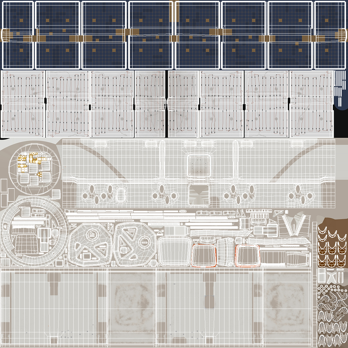 ISS Module Dragon 3D