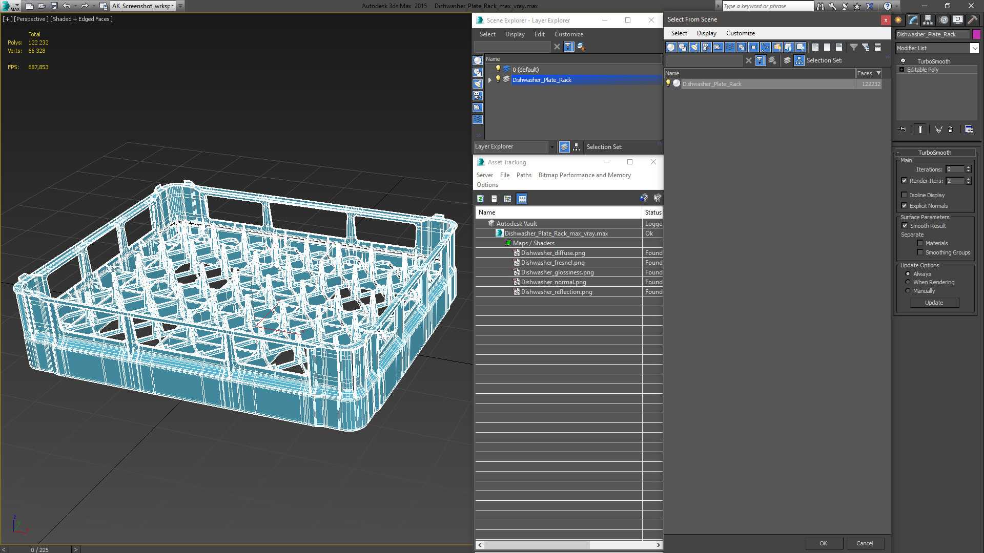 3D Dishwasher Plate Rack