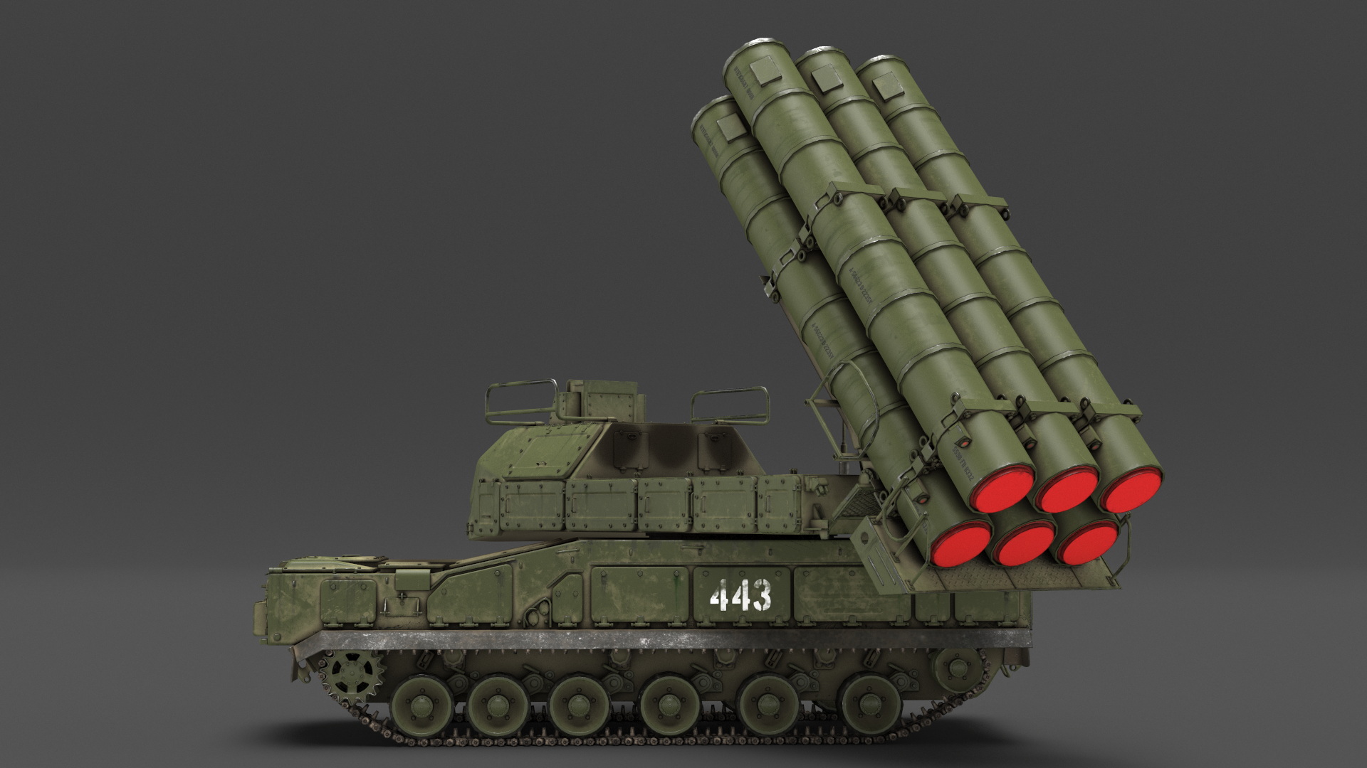 Buk M3 Russian Medium Range Air Defense Missile System 3D model