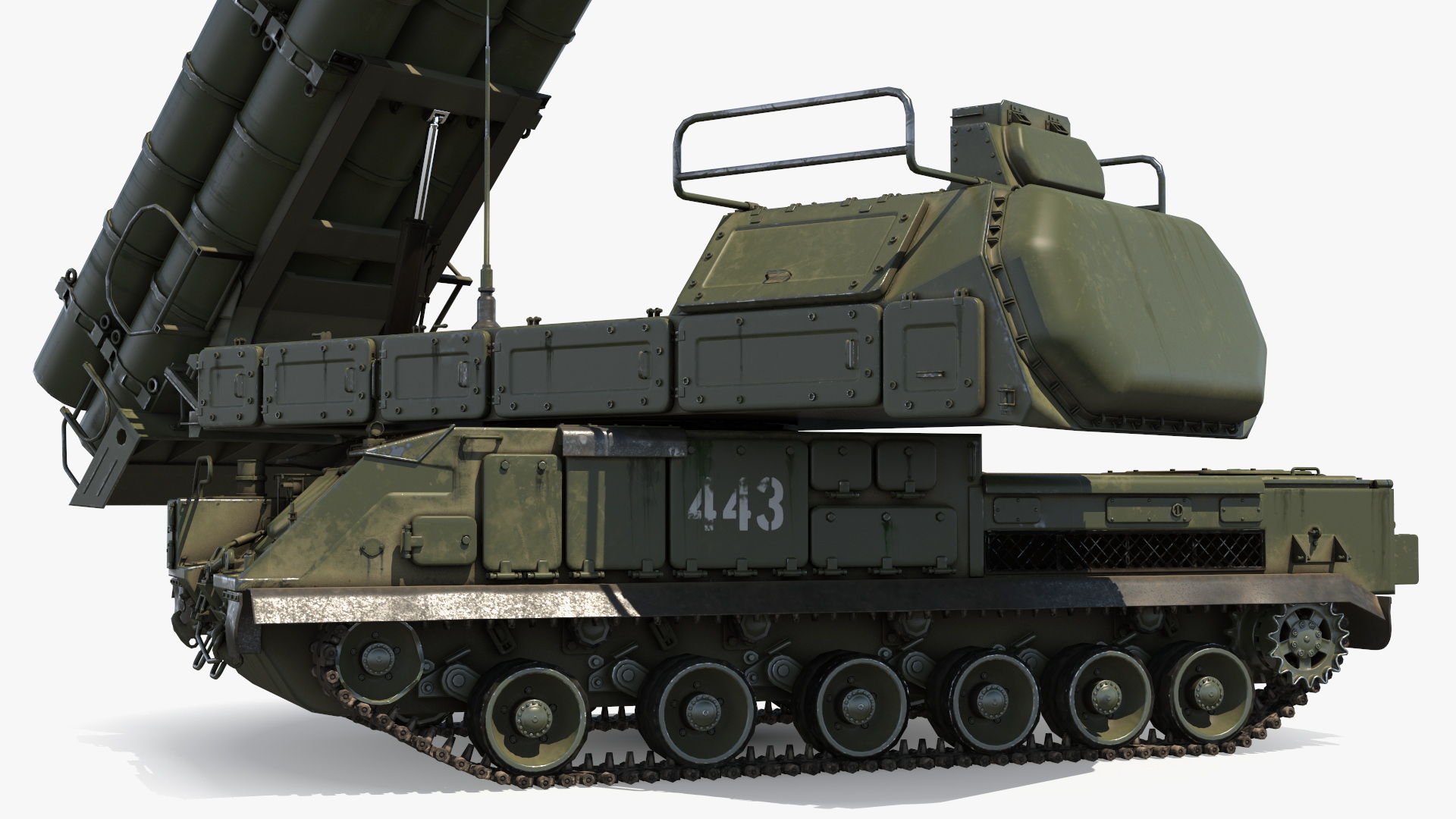 Buk M3 Russian Medium Range Air Defense Missile System 3D model