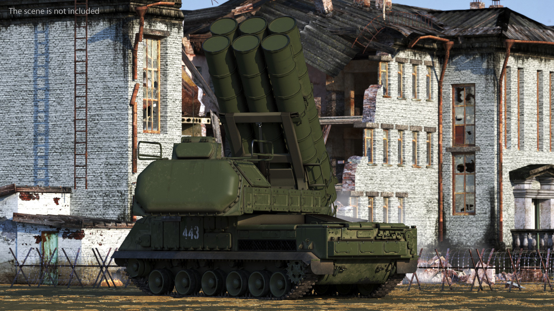 Buk M3 Russian Medium Range Air Defense Missile System 3D model
