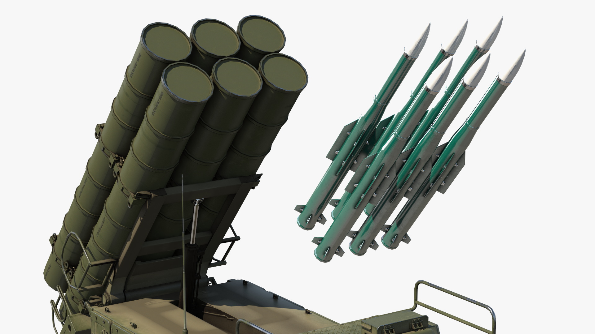 Buk M3 Russian Medium Range Air Defense Missile System 3D model
