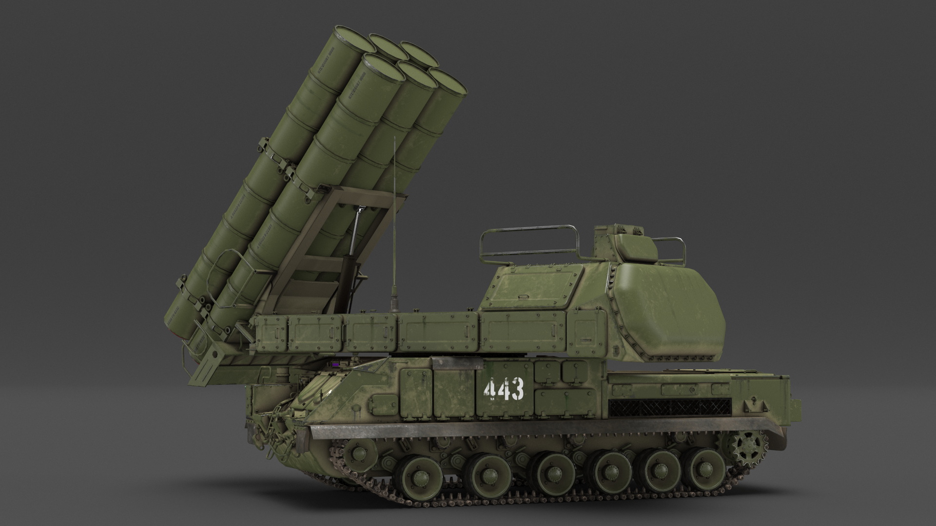Buk M3 Russian Medium Range Air Defense Missile System 3D model
