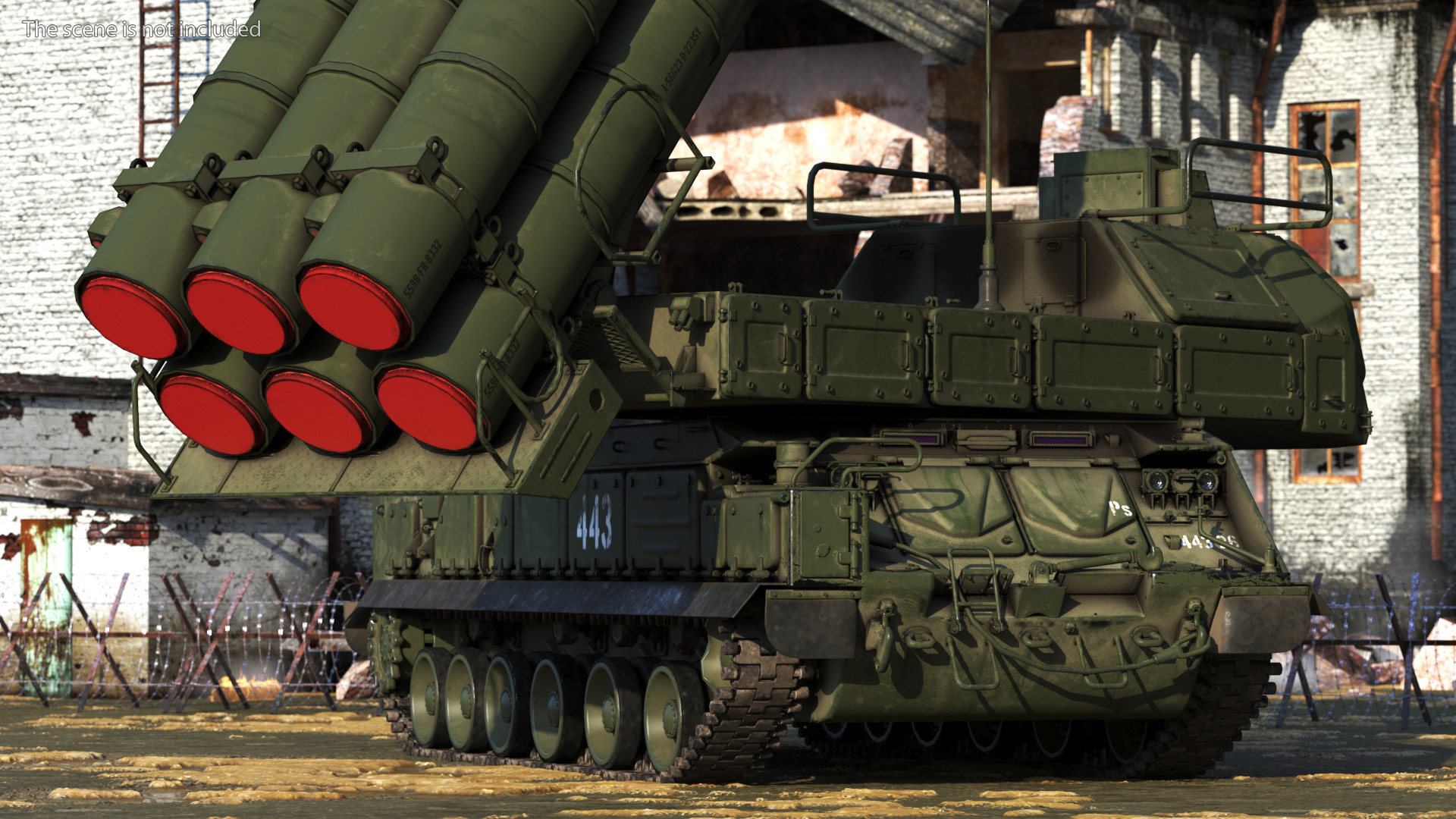 Buk M3 Russian Medium Range Air Defense Missile System 3D model