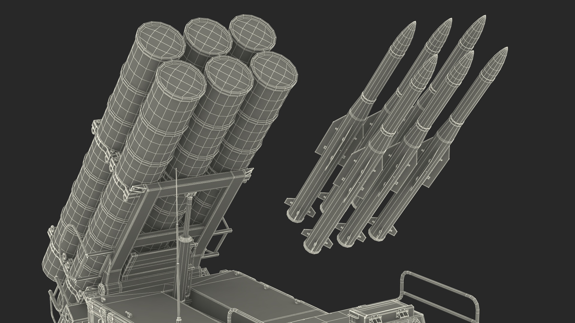 Buk M3 Russian Medium Range Air Defense Missile System 3D model