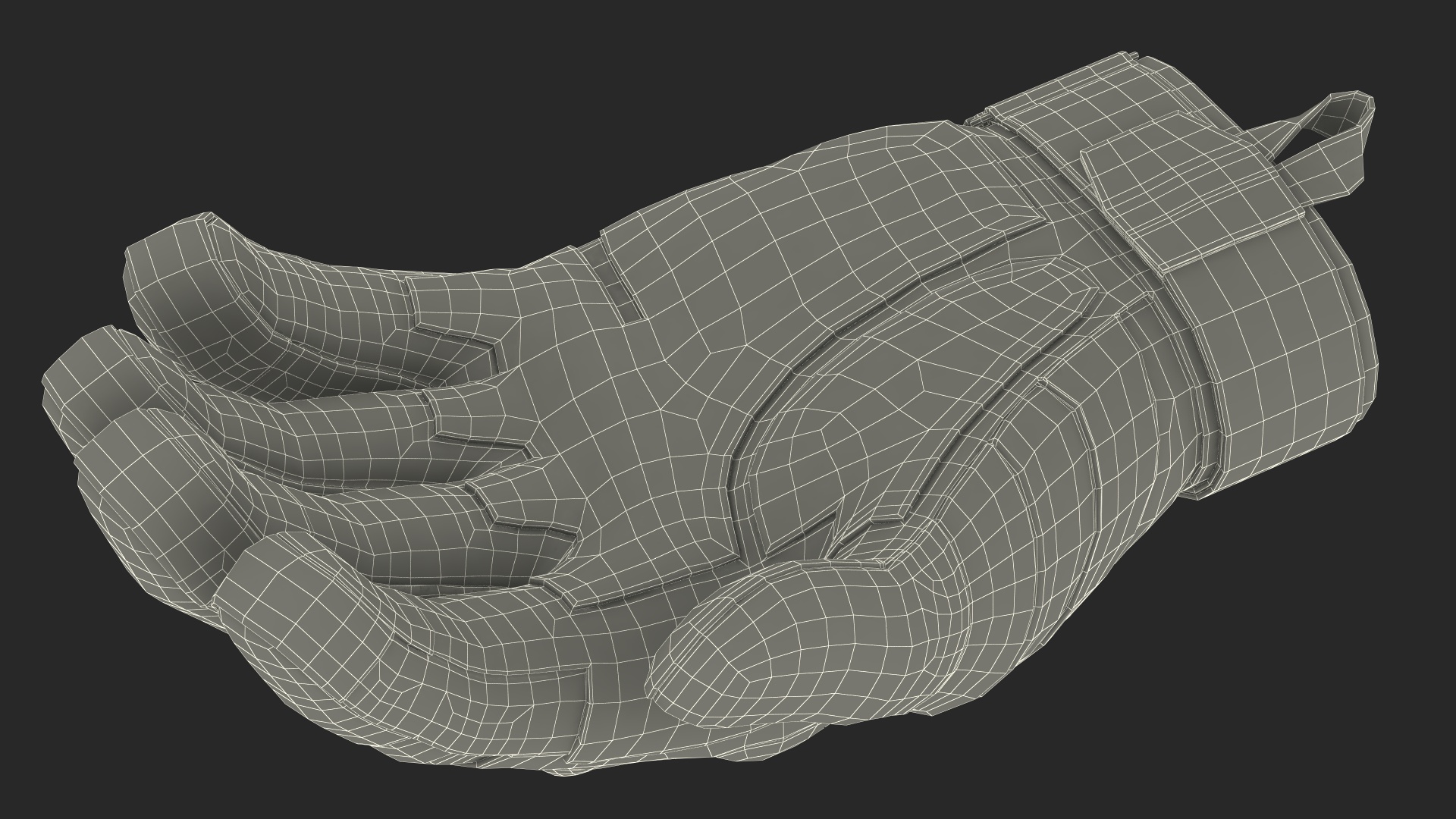 Tactical Gear Gloves Fur 3D model