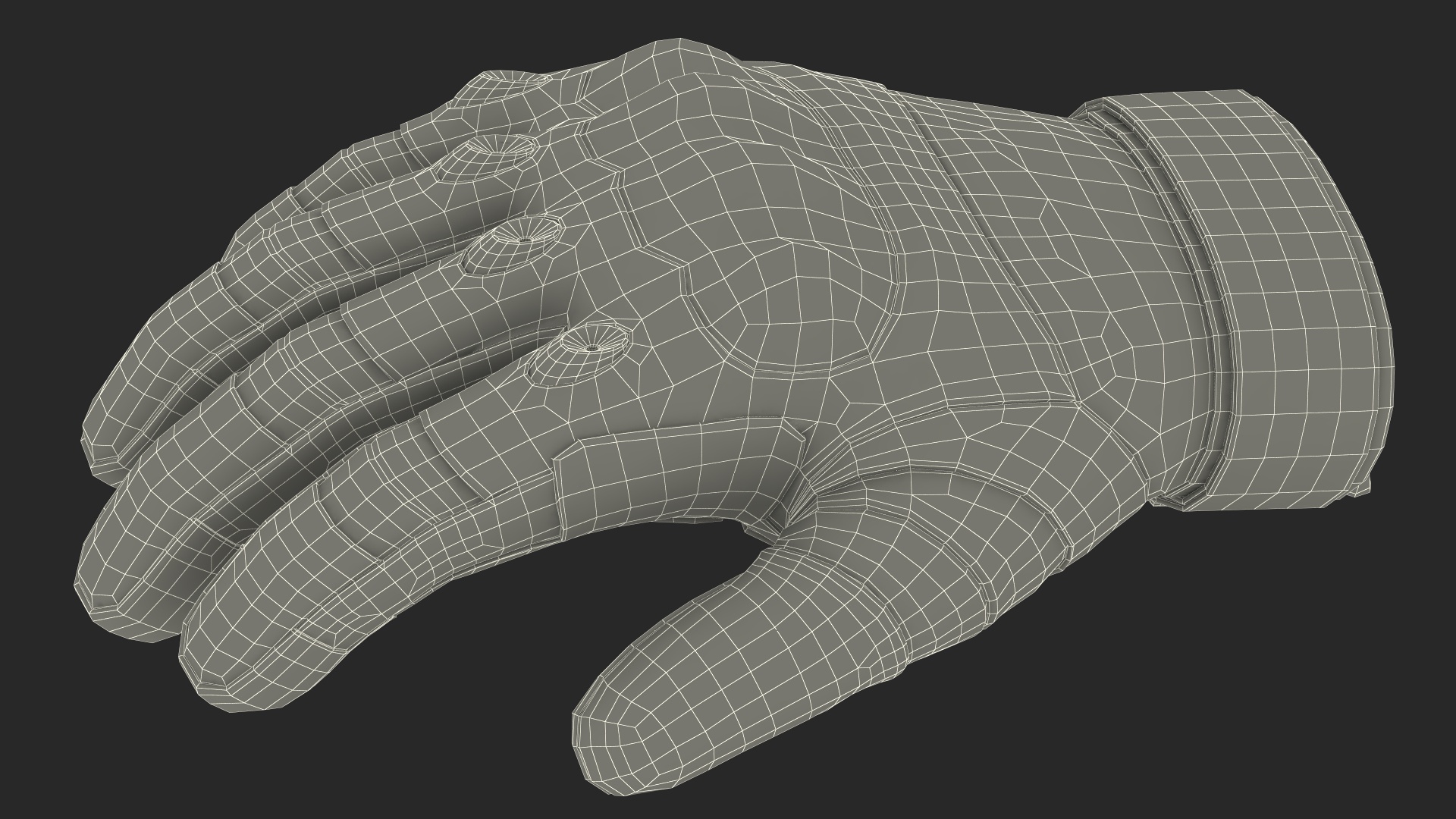 Tactical Gear Gloves Fur 3D model