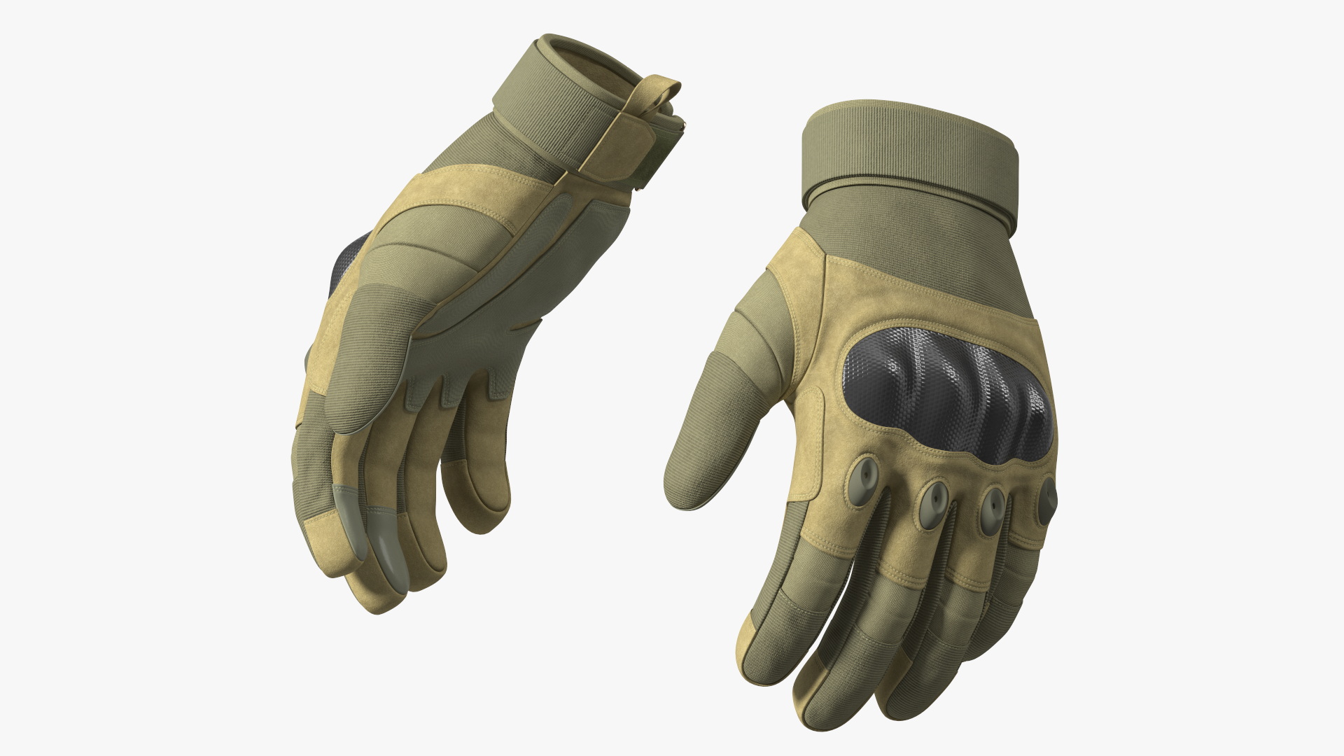 Tactical Gear Gloves Fur 3D model