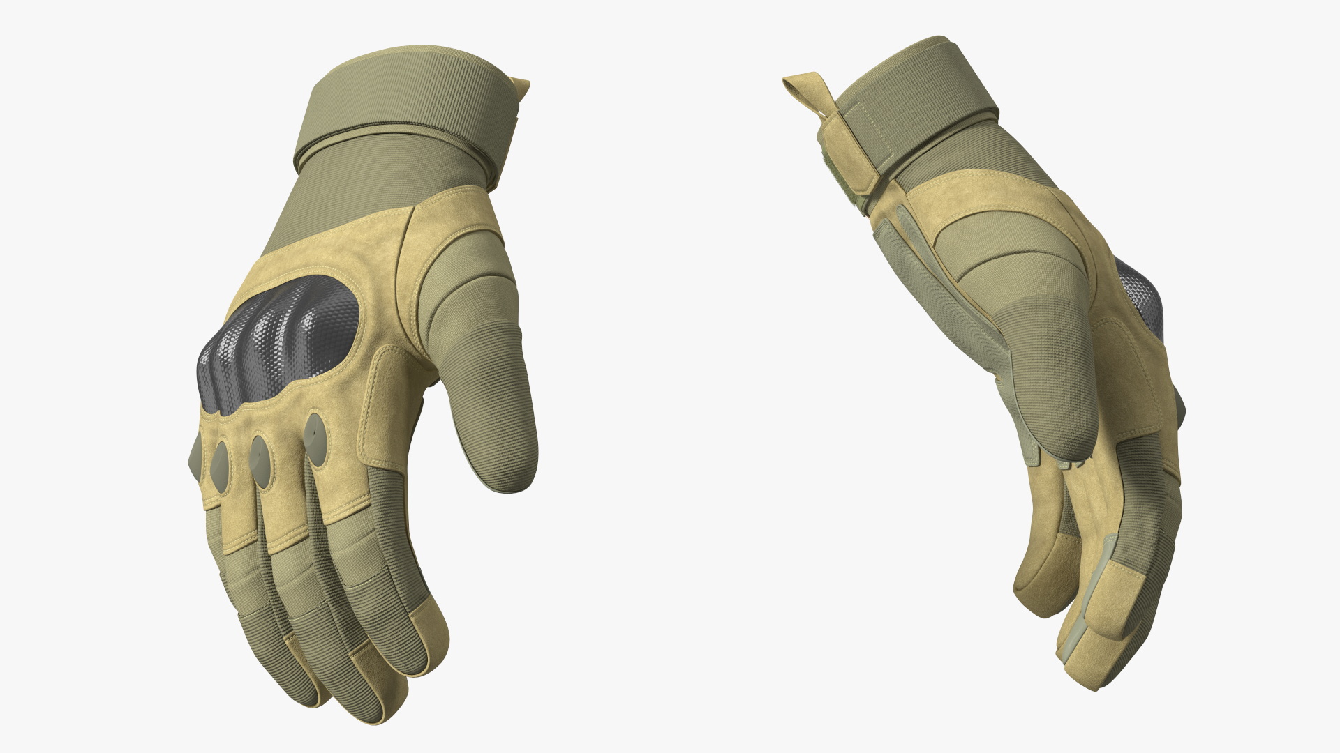 Tactical Gear Gloves Fur 3D model