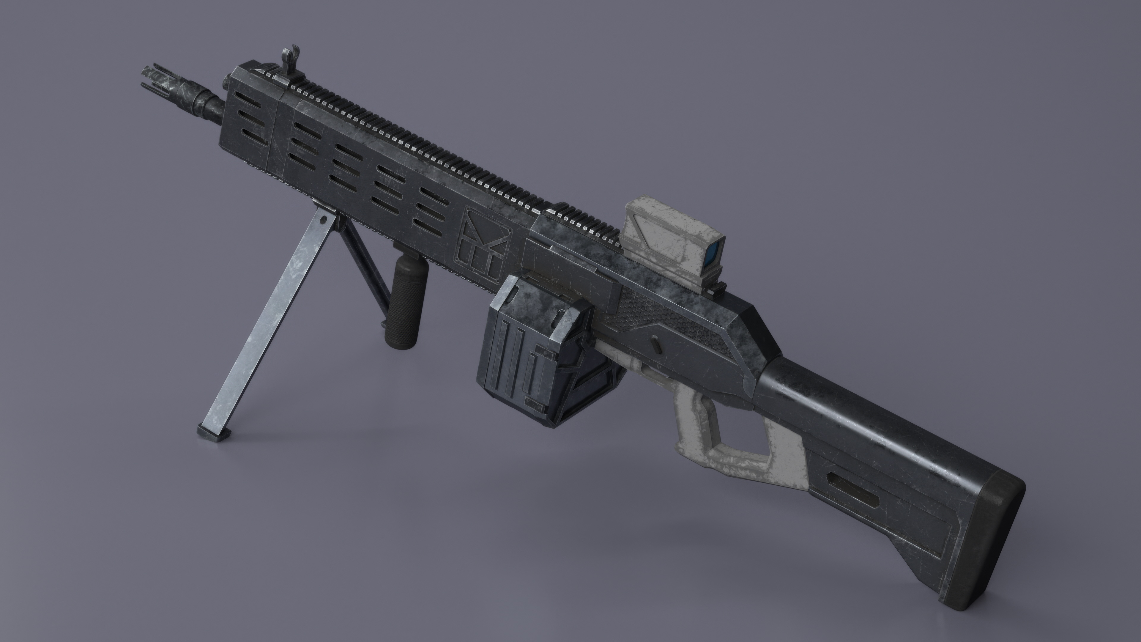 3D Worn Fantastic Machine Gun