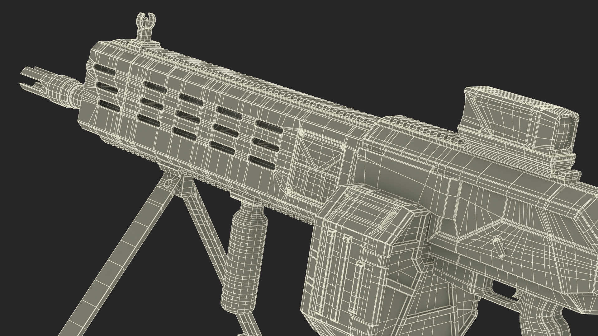 3D Worn Fantastic Machine Gun