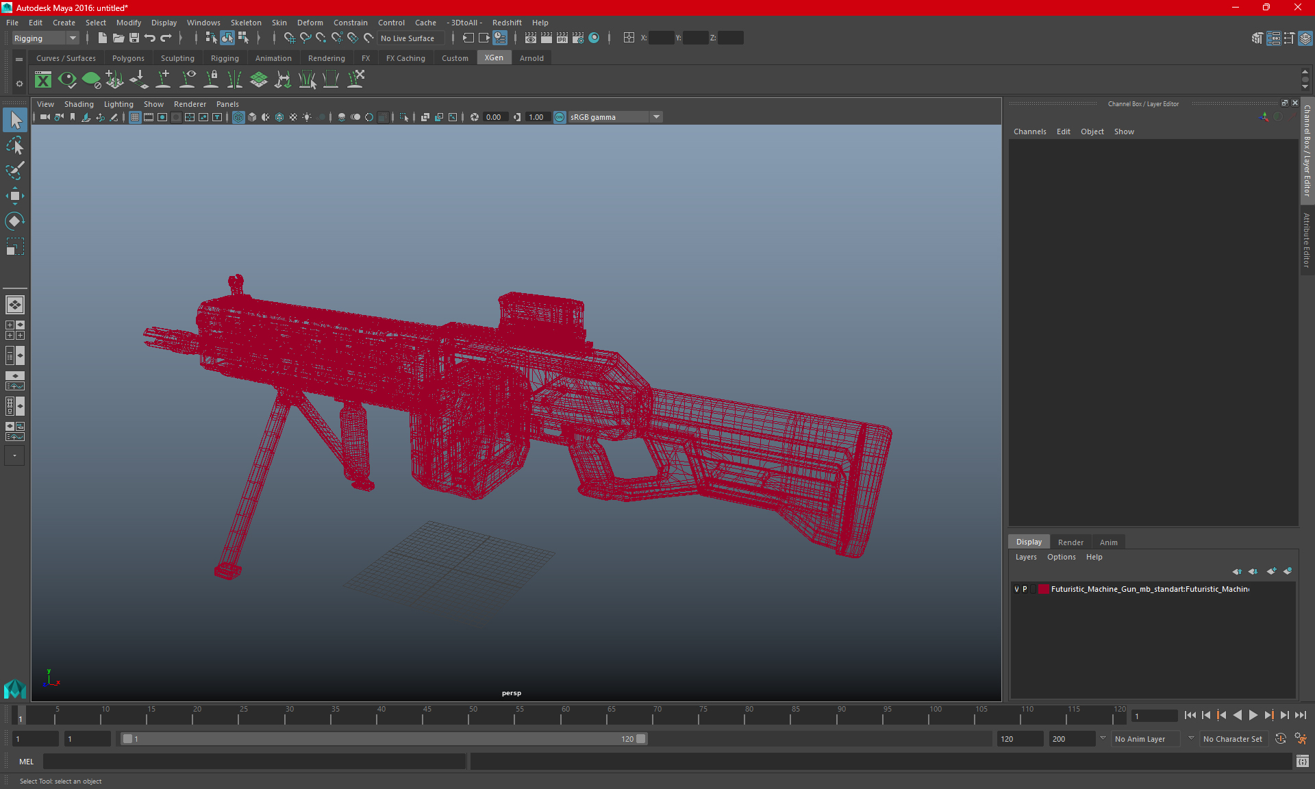 3D Worn Fantastic Machine Gun