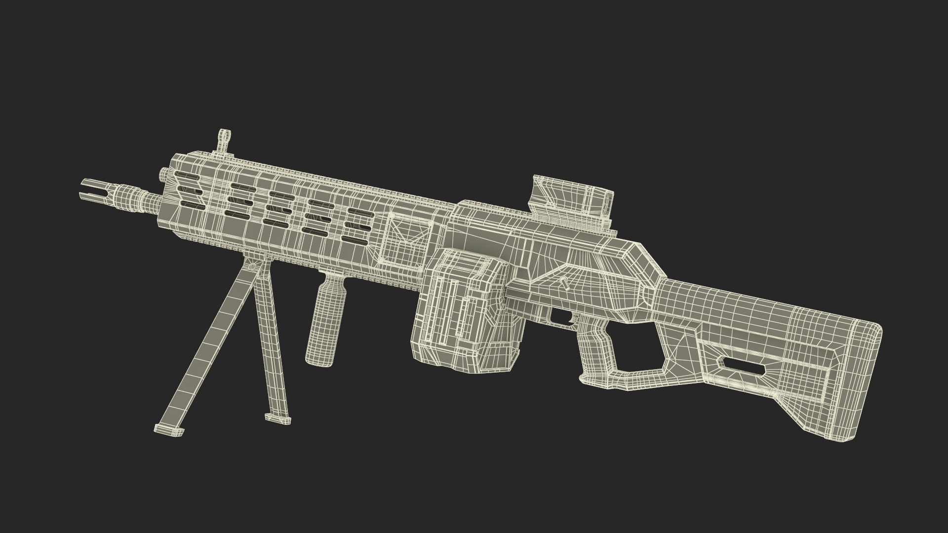 3D Worn Fantastic Machine Gun