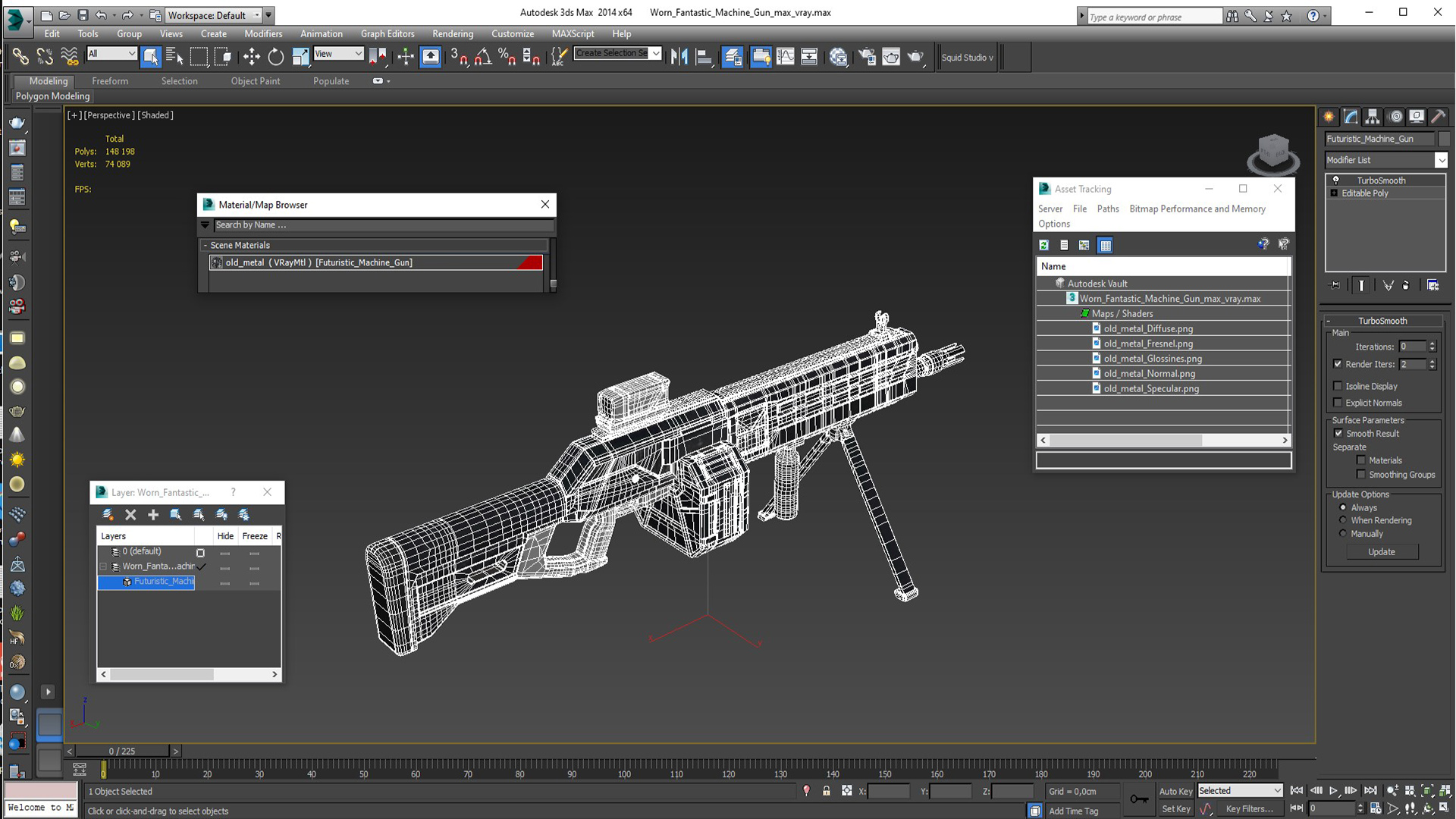 3D Worn Fantastic Machine Gun