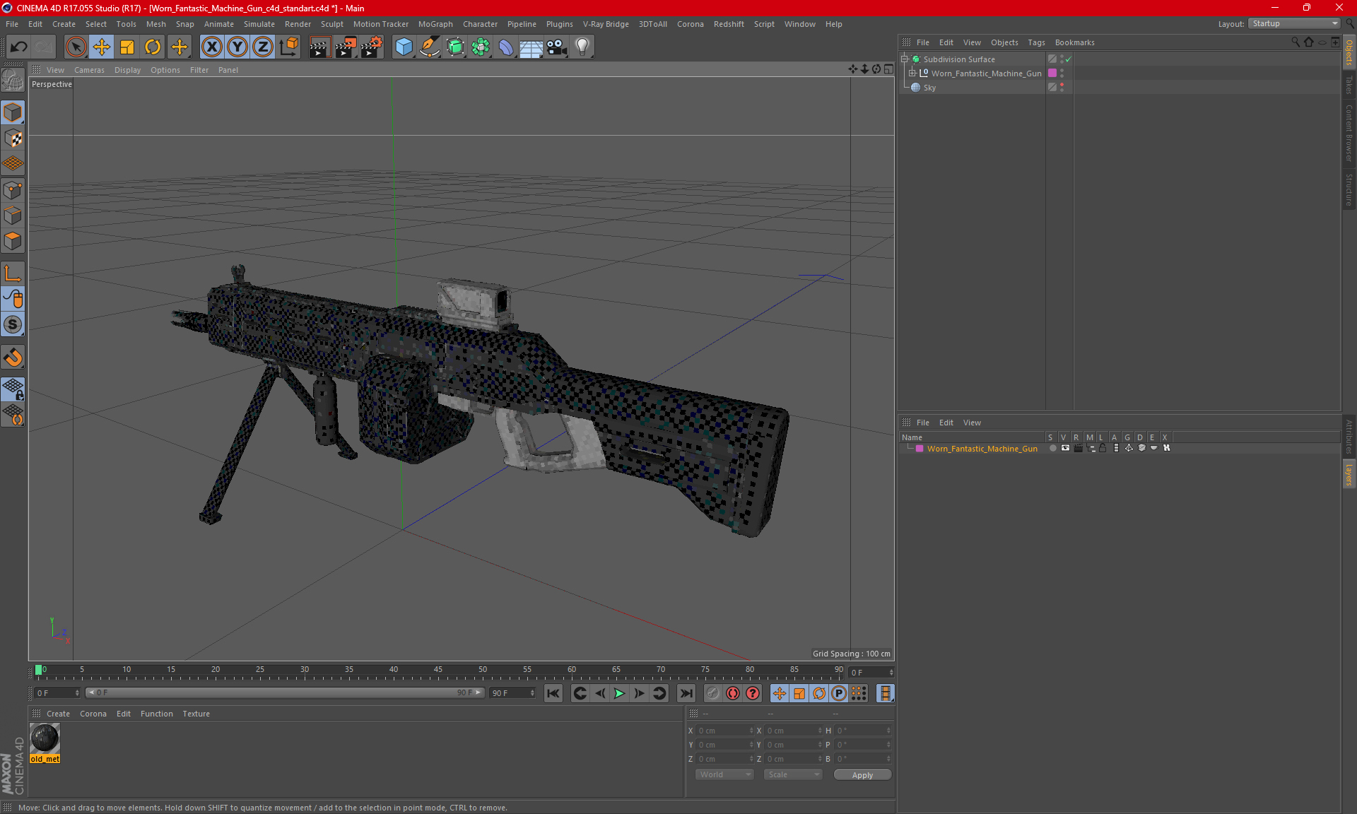 3D Worn Fantastic Machine Gun