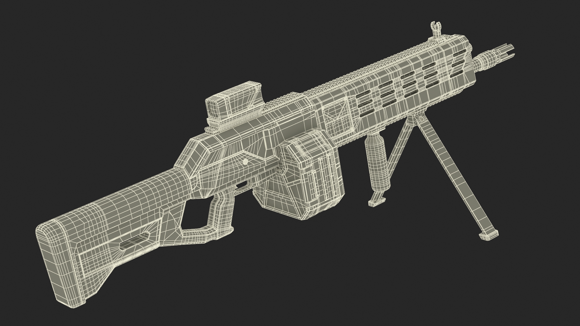 3D Worn Fantastic Machine Gun